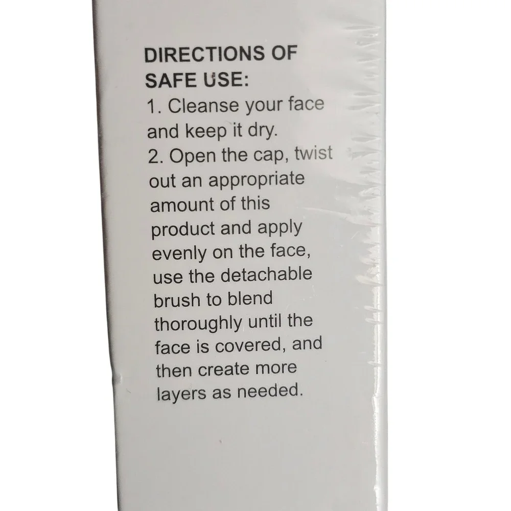 Color Changing Foundation Stick for Dark Skin with Detachable Brush 0.46oz